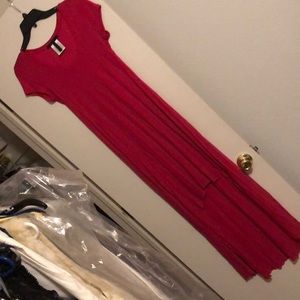 Jersey hot pink dress 👗